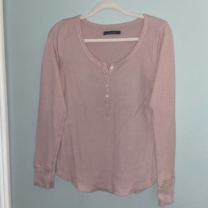 Long sleeve Abercrombie and Fitch pink shirt